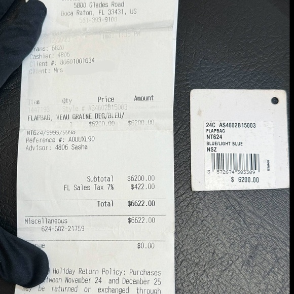 CHANEL My Everything Gradient Blue Ombre Shaded Quilted Caviar Medium Flap Bag - Picture 14 of 16